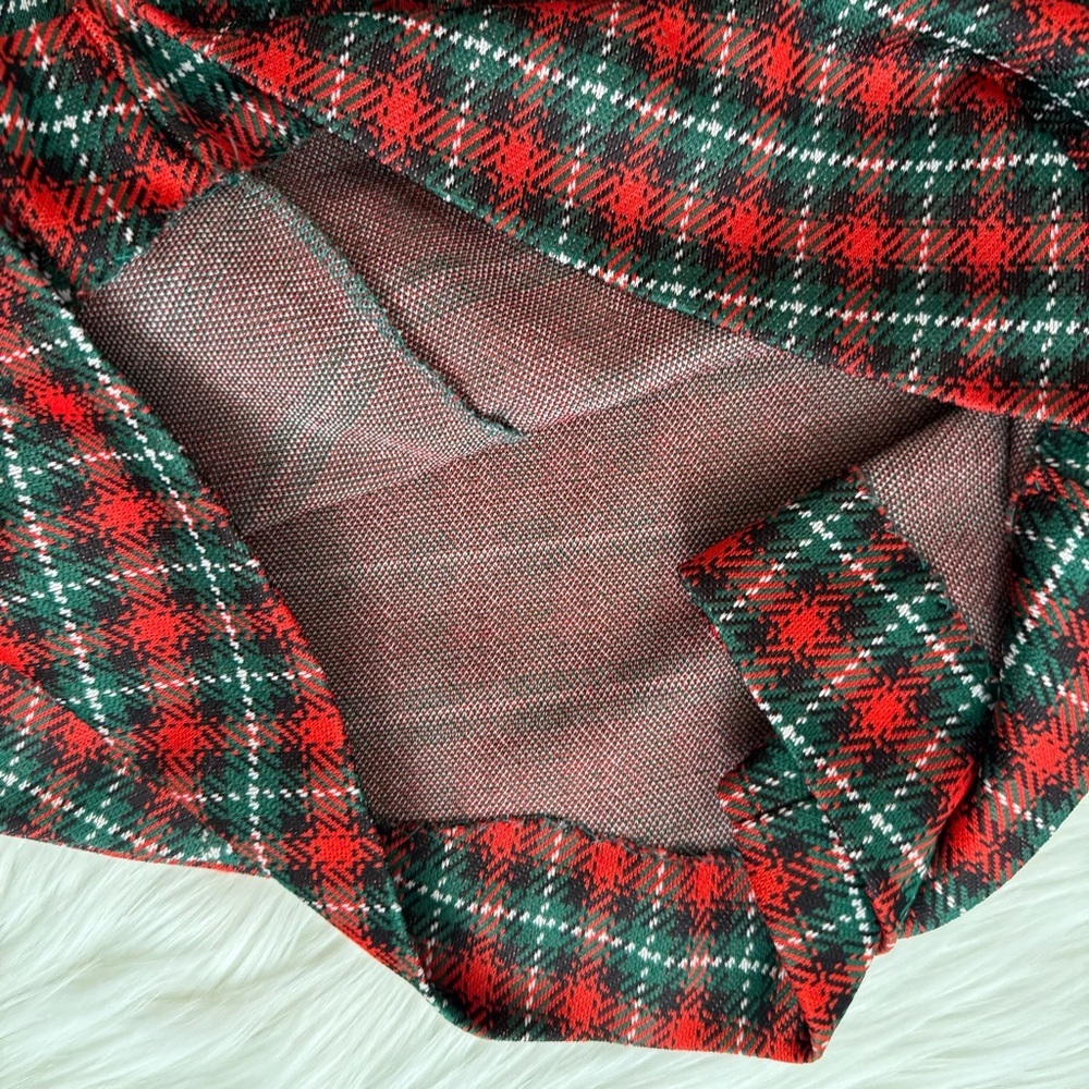 Red and Green Maxi A-Line Skirt for Casual Work - Picture 7 of 7